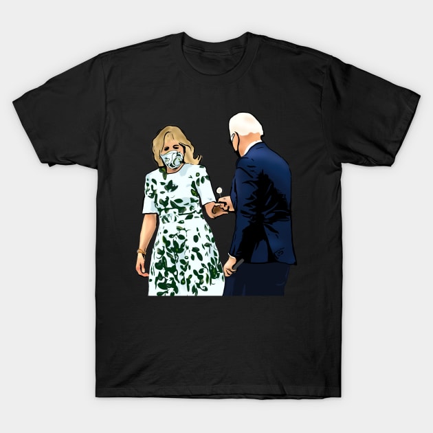 Joe Biden Picks a Dandelion T-Shirt by GrellenDraws